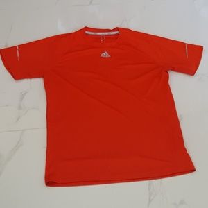 Adidas Red Workout Tee with Logo